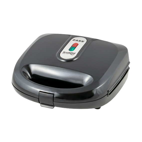 Sandwich maker, 750 W, placi teflonate si neaderente tip grill, indicatoare tip LED pentru functionare, carlig de inchidere, control electronic al temperaturii, negru-Dacenergy.ro