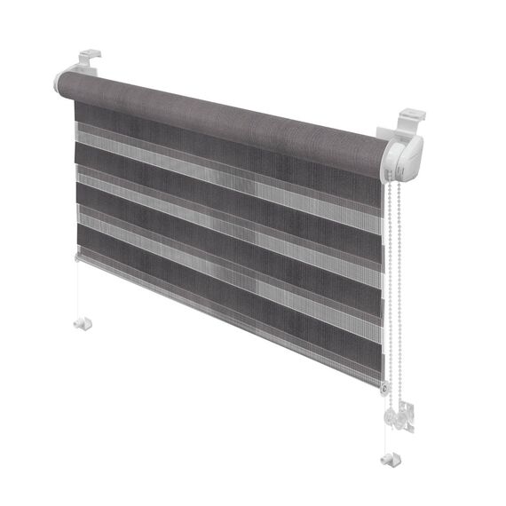 Stor DacEnergy© zebra, dimensiune 72.5 x 215 cm, culoare gri-Dacenergy.ro