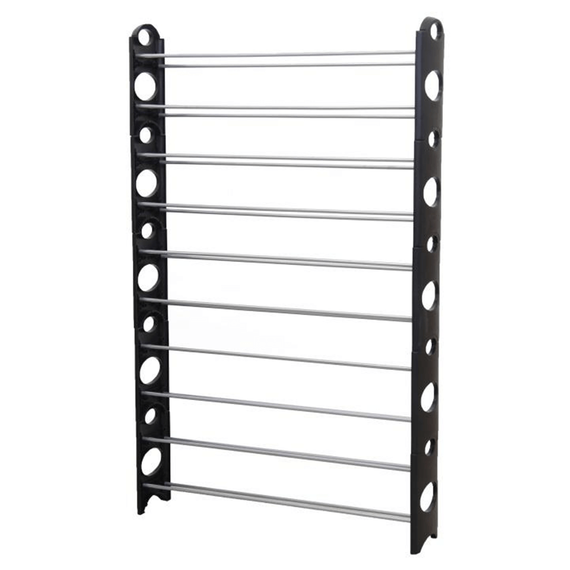 Pantofar DacEnergy©, realizat din plastic si metal, usor de asamblat, 96 x154,5 x 20 cm, gri si negru-Dacenergy.ro