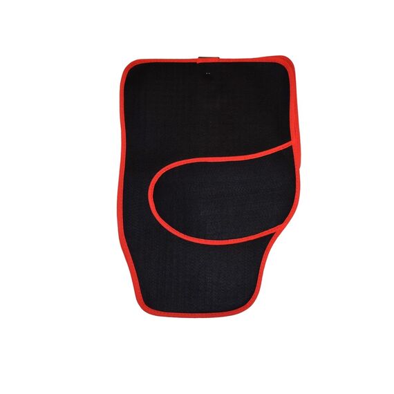 Set 4 covorase profesionale mocheta culoare negru si rosu-Dacenergy.ro