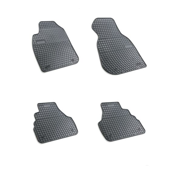 Set covoare cauciuc DacEnergy©, compatibil AUDI A4 B7 typ8F 2004-2007, negru-Dacenergy.ro