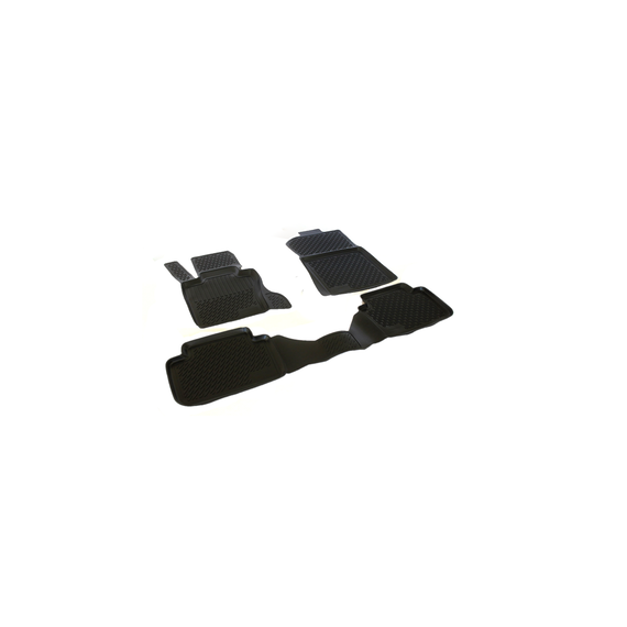 Set  covorase profesionale cauciuc culoare negru stil tavita dedicate BMW E83 X3 2003-2010-Dacenergy.ro
