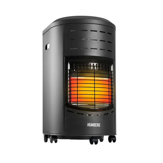 Incalzitor pe gaz, propan butan GPL, portabil DacEnergy©, 4,2 kW, 3 trepte de putere, clasa de eficienta energetica A, senzor de inclinare, senzor de concentratie de dioxid de carbon, presiunea gazului 37 mbar, cu 5 roti si manere-Dacenergy.ro