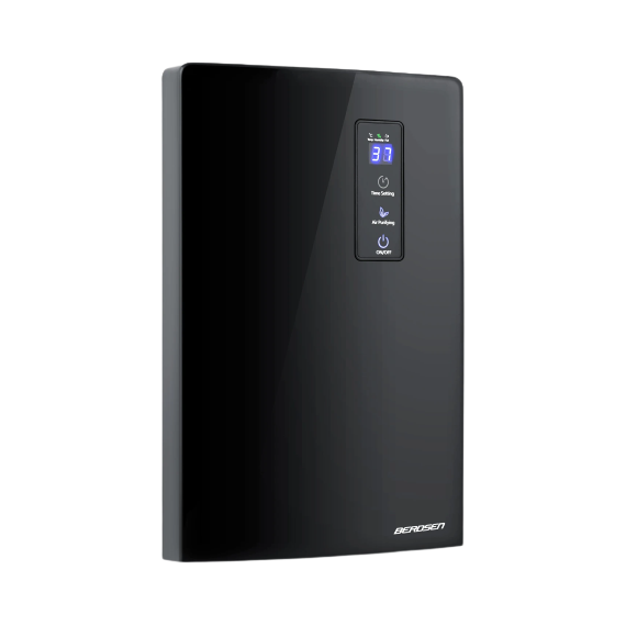 Dezumidificator, rezervor 2000 ml, alimentare 220 - 240 V, capacitate 700 ml/ 24h, 34 dB, 65 W, 30 mc, tehnologia Peltier, display tactil LED, negru, Culoare: Negru-poza 3-Dacenergy.ro