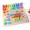 Set interactiv Montessori cu 5 activitati DacEnergy©, indemanare, asociere, sortare, memorie, logica, pescuit magnetic, cu cifre si forme geometrice, 30 x 30 x 7.5 cm, 180 piese, multicolor, Culoare: Multicolor, Interese: Invatare-Dacenergy.ro