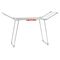 Uscator de rufe DacEnergy©, constructie metalica, 2 brate pliabile, pliabil, solid, picioare antiderapante, suprafata mare de uscare 19 m, Culoare: Gri-Dacenergy.ro