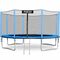 ​Trambulina de gradina , stalpi metalici, plasa de siguranta exterioara, scara metalica solida, sarcina maxima 150 kg, picioare stabile duble, 374 cm, Culoare: Albastru,  Diametru: 374 cm-Dacenergy.ro