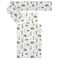 Set lenjerie patut bebe cu 3 piese DacEnergy©, 100% bumbac, tesatura delicate, antialergica, imprimeu avioane, crem, Culoare: Crem-Dacenergy.ro