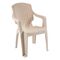 ​Scaun gradina DacEnergy©, confectionat din polipropilena, model impletitura de ratan, 62 x 55 x 84 cm, crem, Continut pachet	: 1 x Scaun, Latime: 55 cm, Culoare: Crem-Dacenergy.ro