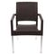 ​Scaun gradina DacEnergy©, material metal si polietilena, design modern, imita impletitura din rattan, 57 x 57 x 87 cm, maro, Continut pachet	: 1 x Scaun, Latime: 57 cm, Culoare: Maro-Dacenergy.ro