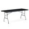 ​Masa de gradina pliabila, cadru durabil din otel, material PE si rezistent la UV, cu maner, 180 x 74 x 74 cm, negru, Culoare: Negru-Dacenergy.ro