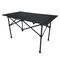 ​Masa camping DacEnergy©, realizata din otel, cu capace din plastic, pliabila, portabila, 94,5 x 53,5 x 55 cm, neagra, Culoare: Negru-Dacenergy.ro