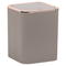Cos de gunoi, realizat din plastic, forma dreptunghiulara, design modern si elegant, 5 L, 18 x 18 x 22.5 cm, culoarea maro si roz, Culoare: Maro, Roz-Dacenergy.ro